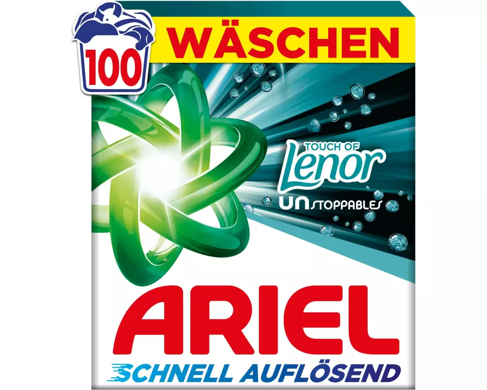 Ariel Pulverwaschmittel Touch Unstoppables 100 Stück
