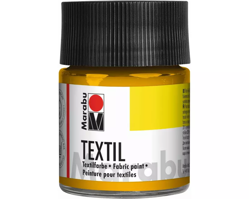 Marabu Textilfarbe 50 ml, Mittelgelb