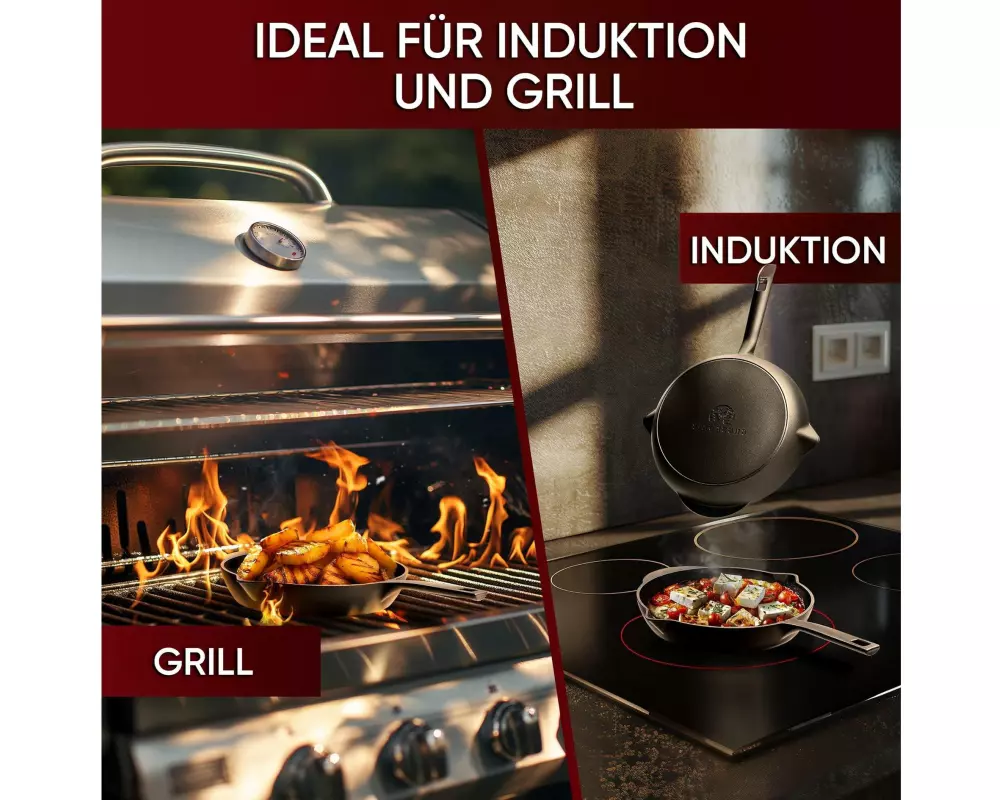 Gusskoenig Eingebrannte Mini-Bratpfanne 6 set
