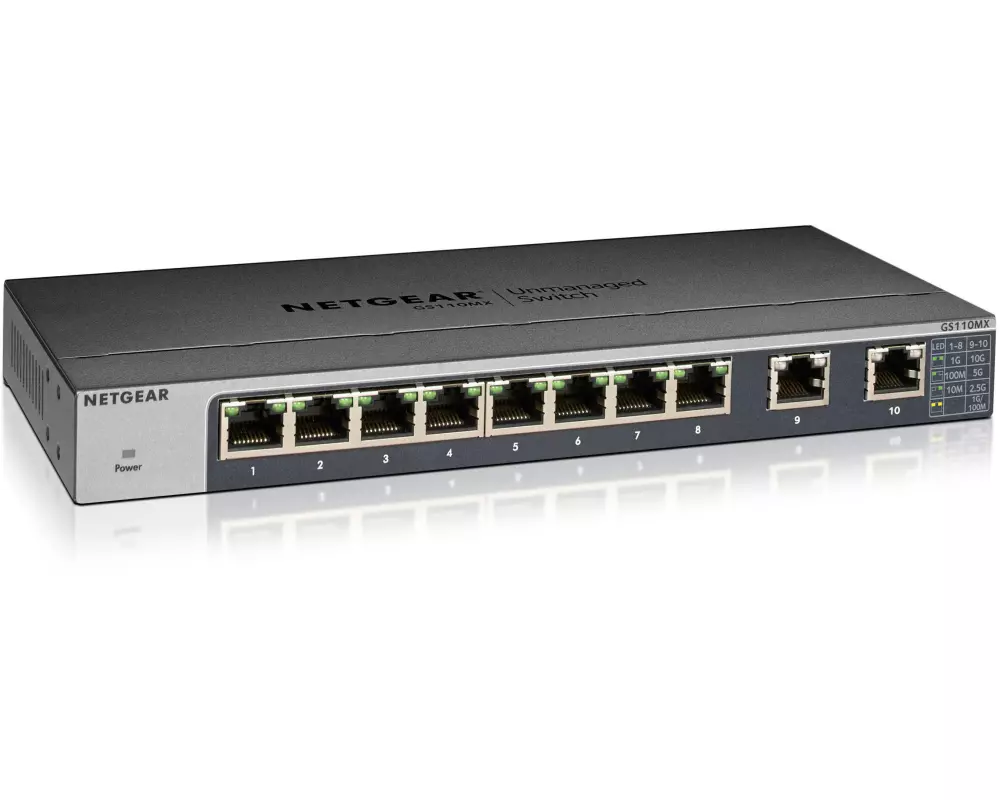 Netgear Switch GS110MX 10 Port