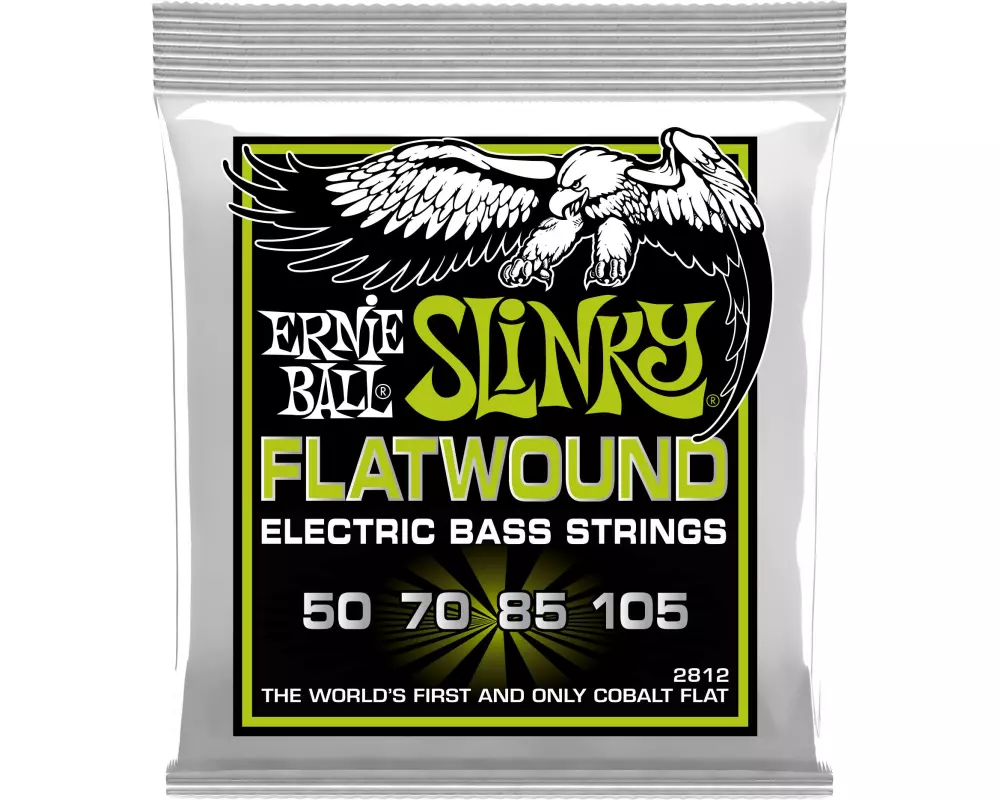 Ernie Ball Basssaiten 2812 Slinky Flatwound Regular 50-105