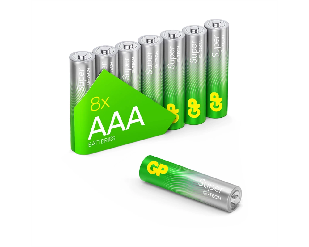 GP Batteries Super Alkaline AAA 8x