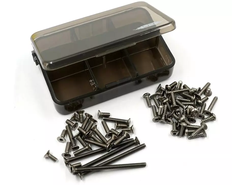 Yeah Racing Schraubenbox Titanium Kyosho Optima Pro