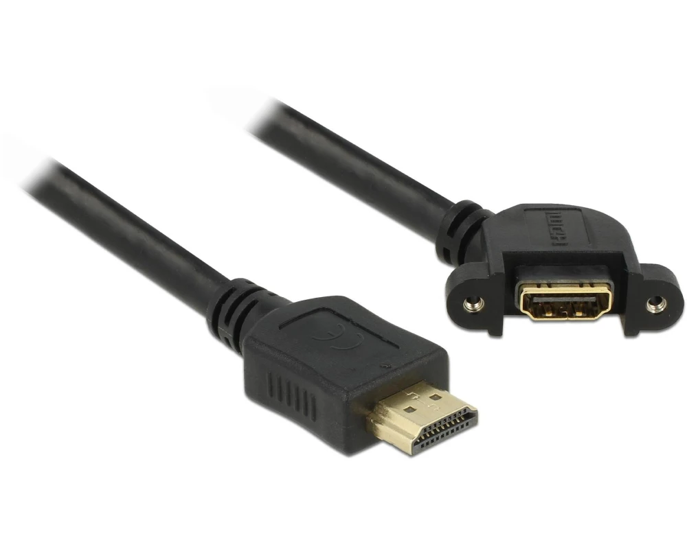 Delock Verlängerungskabel zum Einbau, 4K 30Hz HDMI - HDMI, 0.5 m