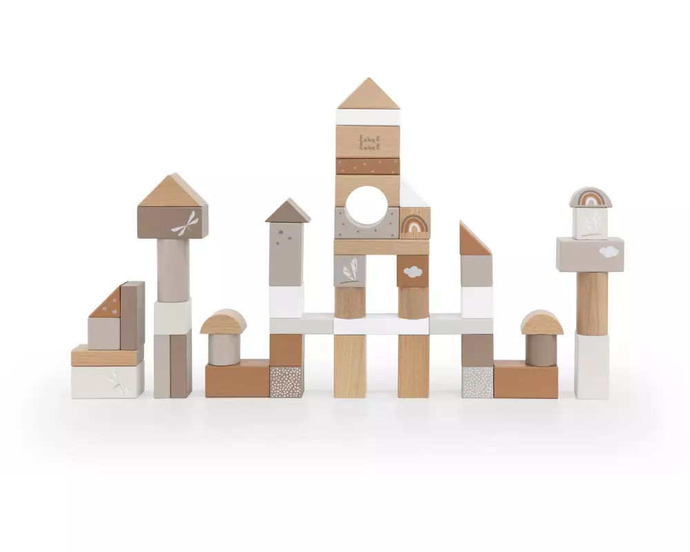 Label Label Bauklötze 50-teilig, Nougat