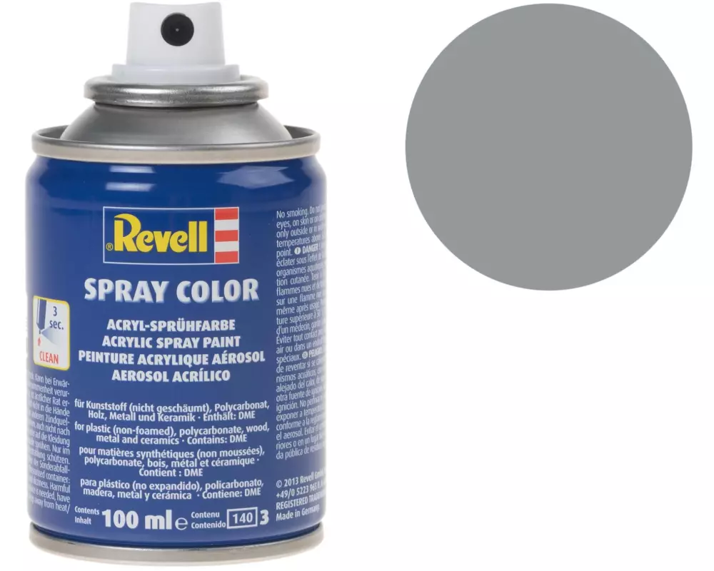 Revell Acrylspray 100 ml Deckend/Matt-Hellgrau