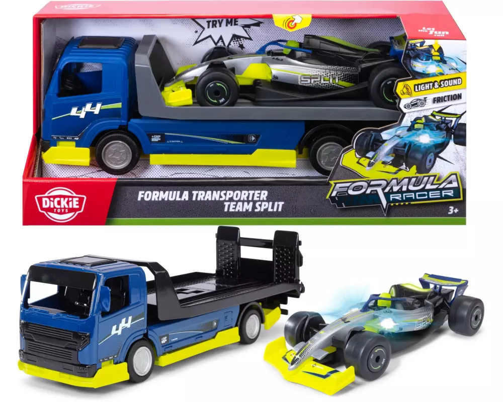 Dickie Toys Formula Transporter – Team Split Spielzeug-LKW