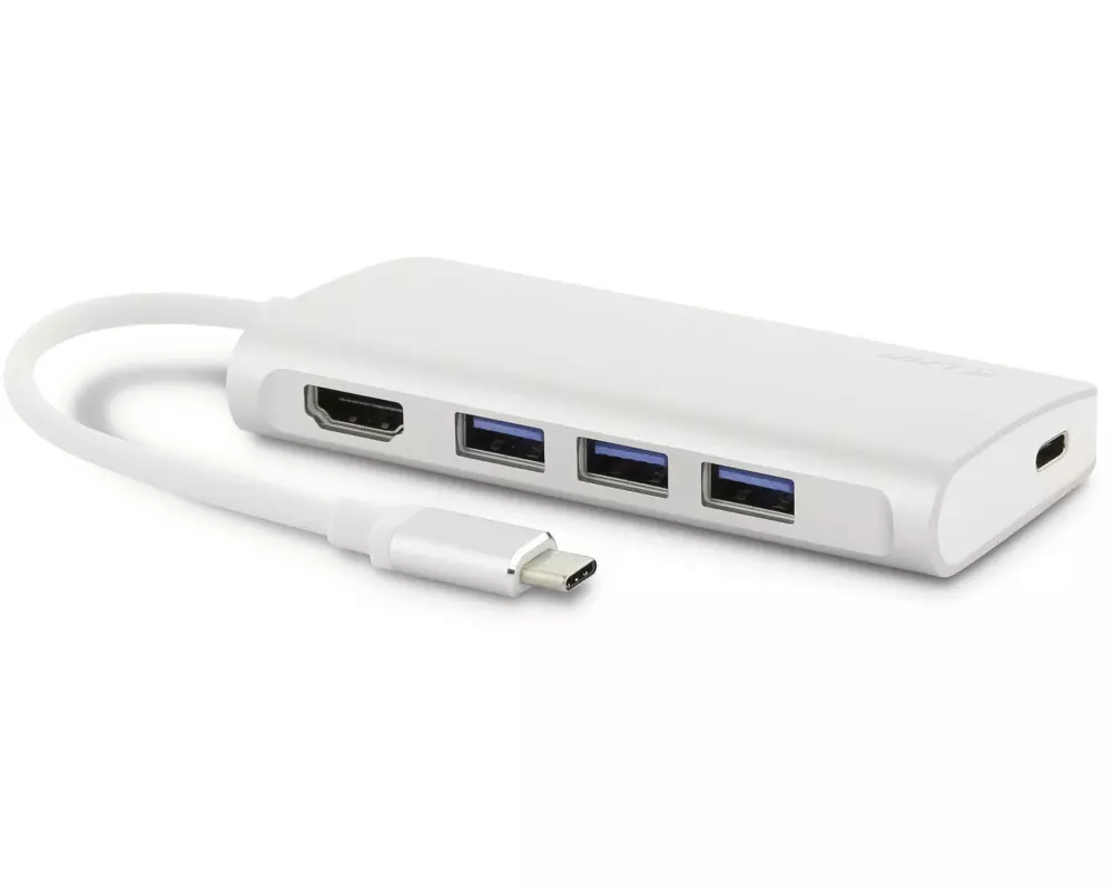 LMP Multiadapter USB Type-C – HDMI, USB 3.0, USB -C Silber
