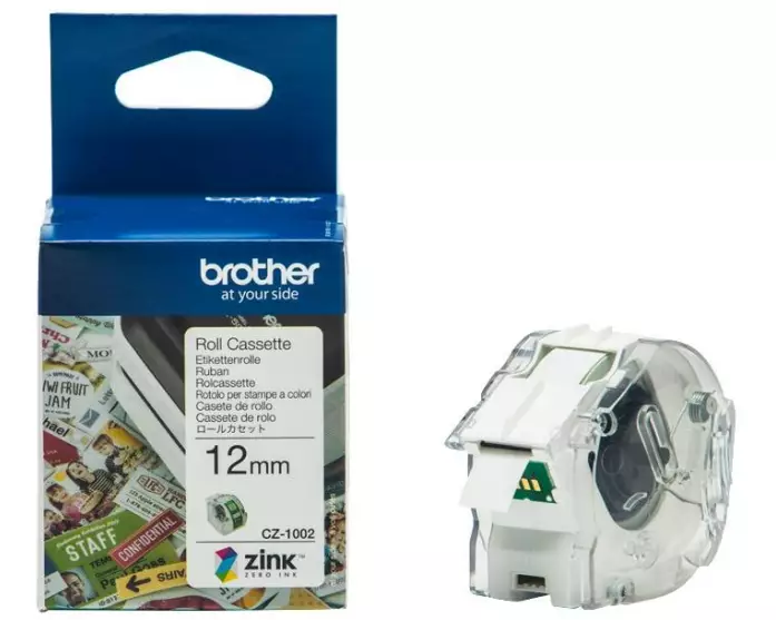 Brother Etikettenrolle CZ1002 ZINK 12 mm x 5 m