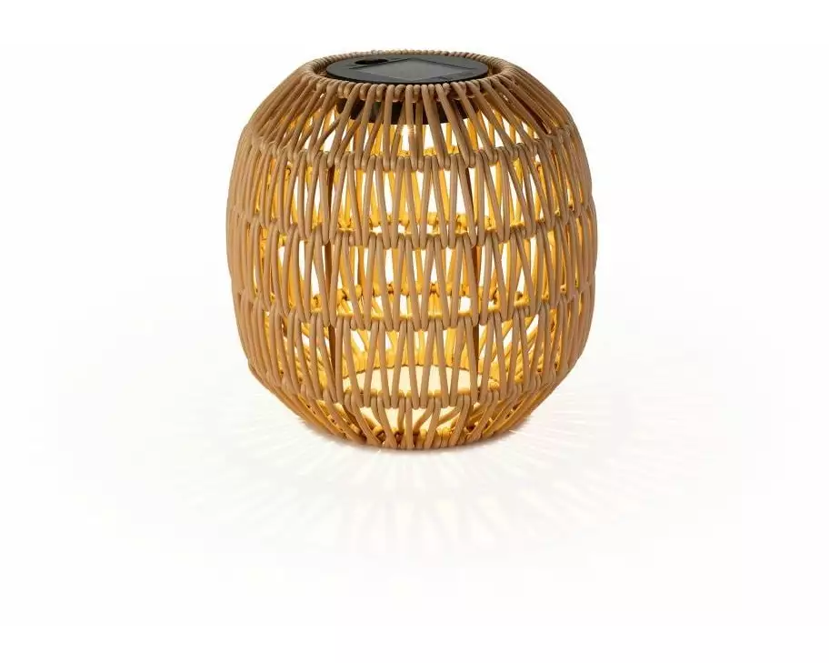 STT Laterne Solar Calm Light Braun