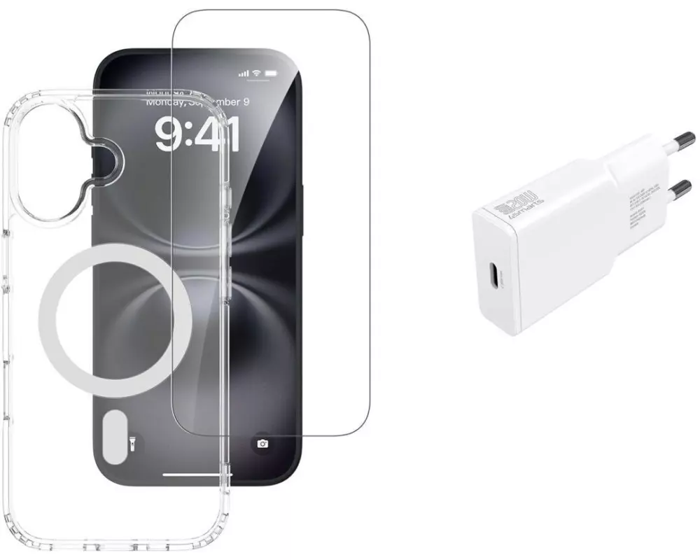 4smarts Back Cover 3in1 Starter Set MagSafe für iPhone 17