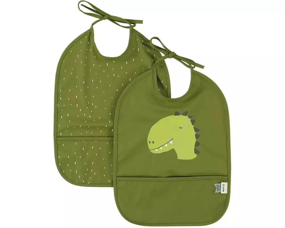 Trixie Lätzchen Wasserabweisend 2er-Pack Dino 36 x 27 cm