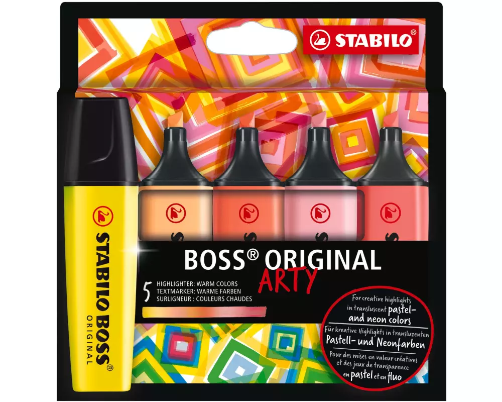 STABILO Textmarker Boss Original Arty 5er Etui