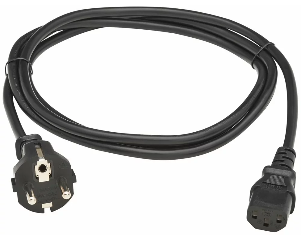 EATON TRIPPLITE PDU, Power, Cord, C13, to Schuko, CEE, 7/7, 10A, 250V, H05VV-F, 2m, Black