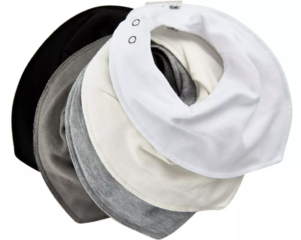 pippi Dreieckstuch Bandana Lätzchen 5er-Set White