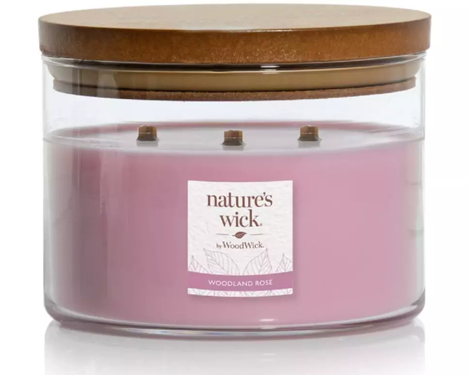 Woodwick Duftkerze Natures Wick Woodland Rose Large Tumbler