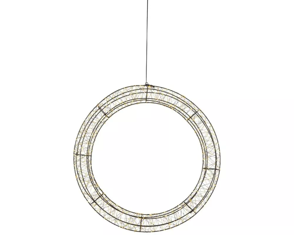 STT LED Engelskranz Nero 1200 LED, Ø 60 cm, 9 W