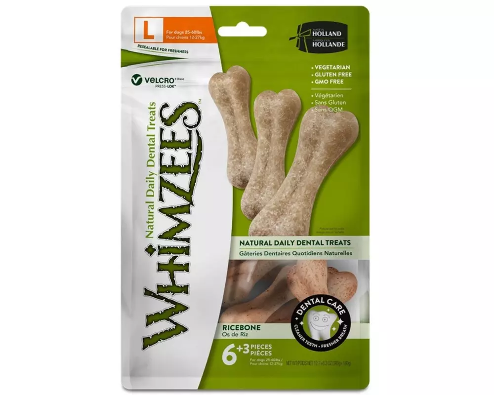 Whimzees Kausnack Reisknochen L, 360 g