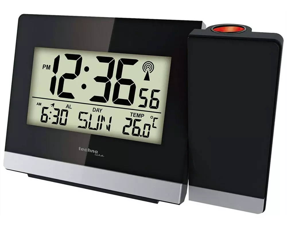 Technoline Funk-Projektionswecker WT 536 Schwarz