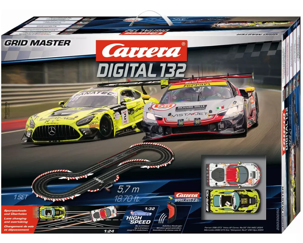 Carrera Digital 132 Grid Master Autorennbahn Set