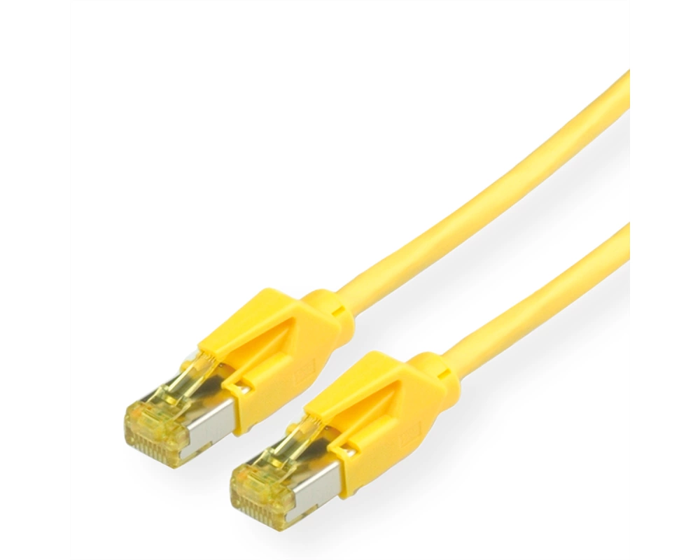 KERPEN Patchkabel Cat.6A (Class EA) S/F, MegaLine F6-90, HiRose TM31, LS0H, gelb, 0,5 m