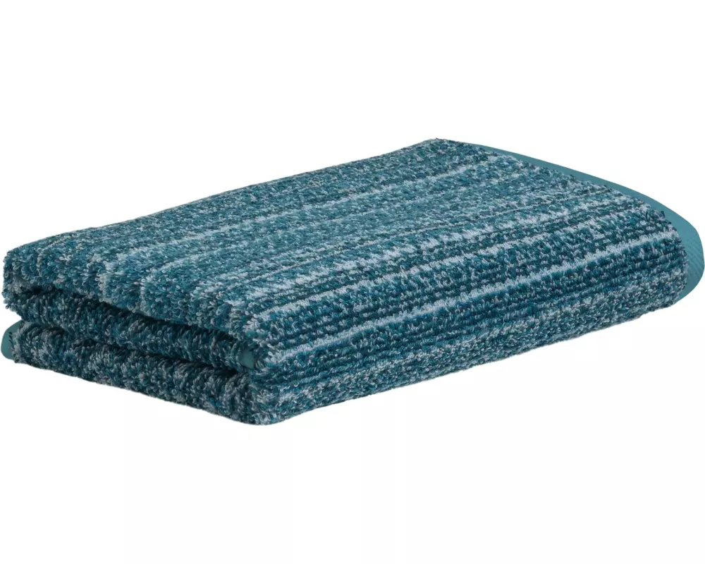 Möve Handtuch Tide Texture 50 x 100 cm, Aqua/Petrol