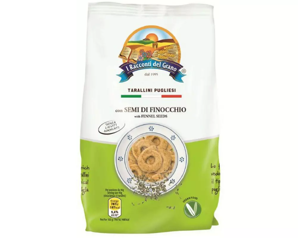 I Racconti del Grano Apulia Taralli Finocchio 250 g