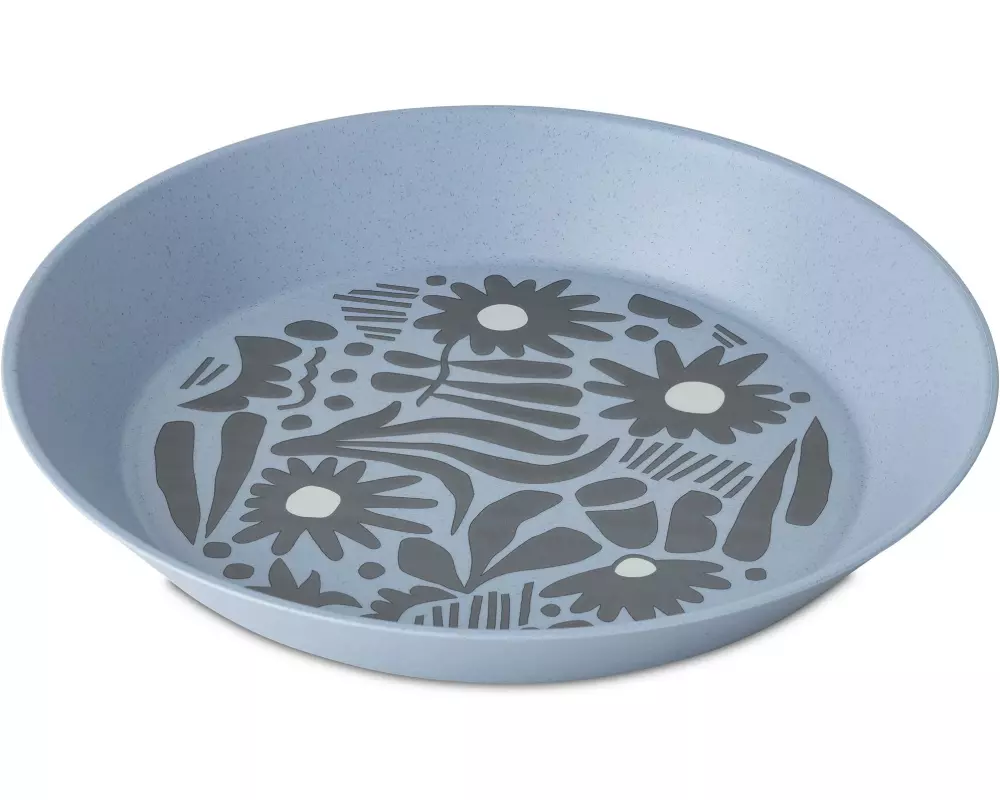 Koziol Suppen- & Pastateller Blomster 4 Stück, Blau