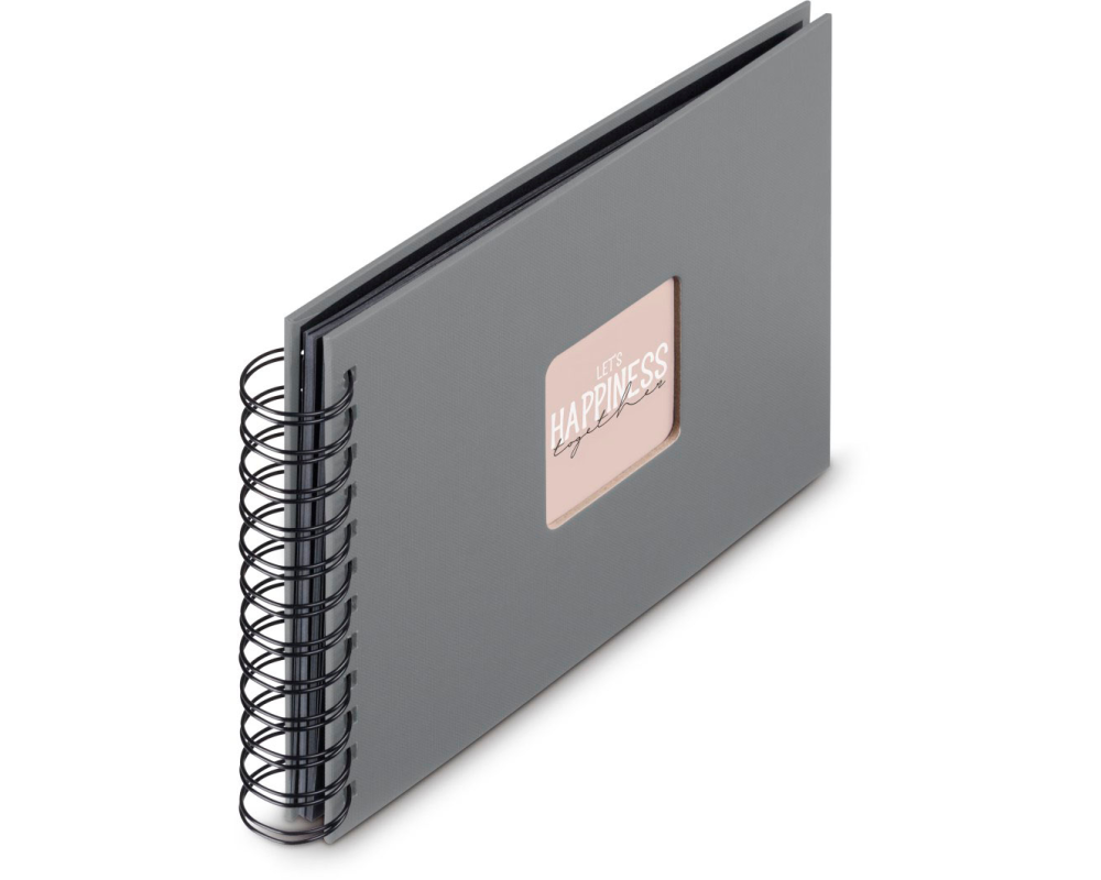 HAMA Spiralalbum Fine Art 24x17cm 9839 steingrau 25 Blatt