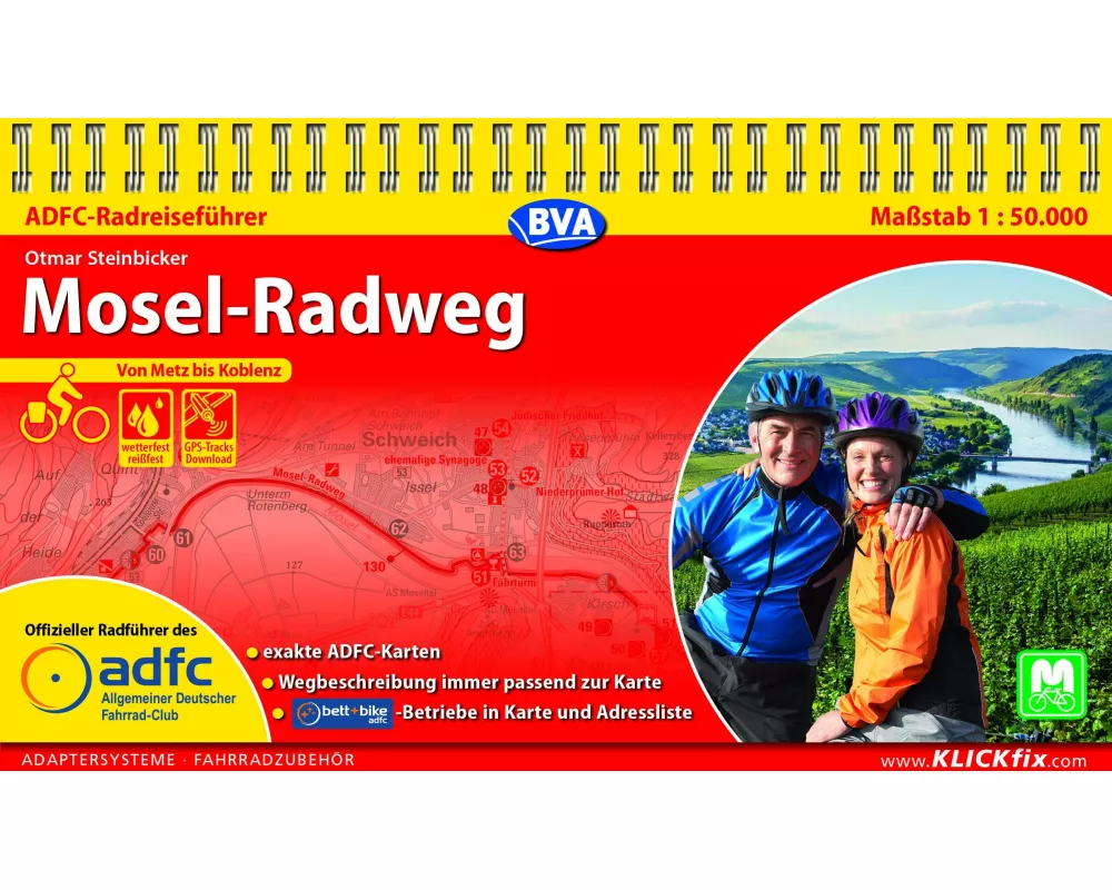 BVA ADFC Radreiseführer Mosel-Radweg