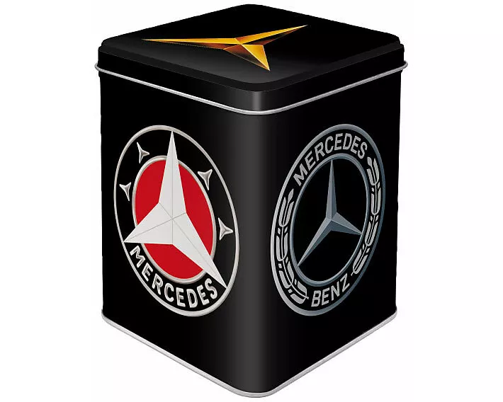 Teedose. Mercedes Benz - Logo Evolution
