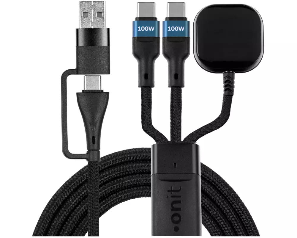 onit USB 2.0-Kabel USB-C - 2x USB-C/Ladepad 1.2 m