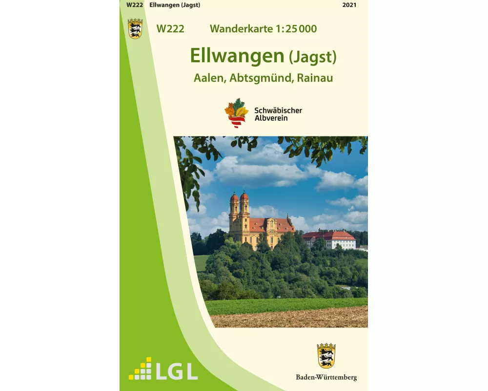 W222 Wanderkarte 1:25 000 Ellwangen (Jagst)