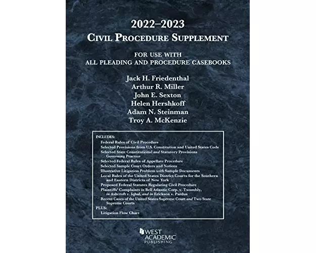 Civil Procedure Supplement, for Use with All Pleading and Procedure Casebooks, 2022-2023