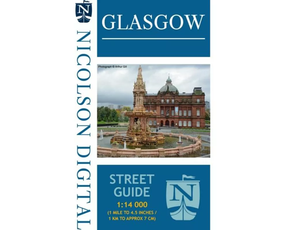 Nicolson Street Map Glasgow (Card Cover)
