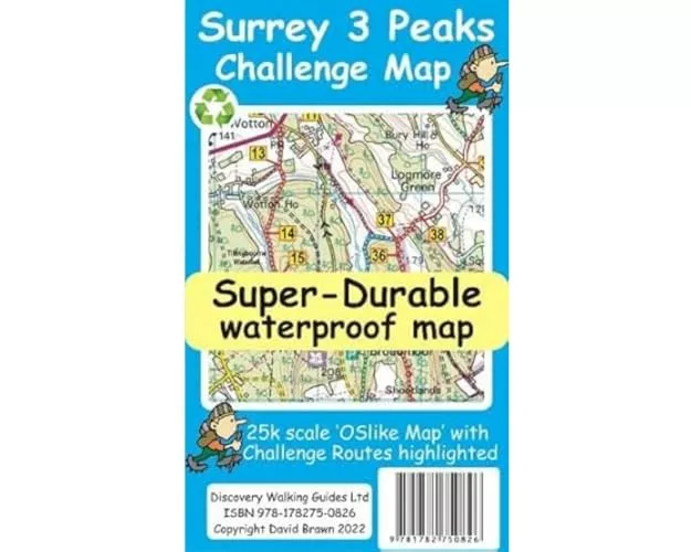 Surrey 3 Peaks Challenge Map and Guide