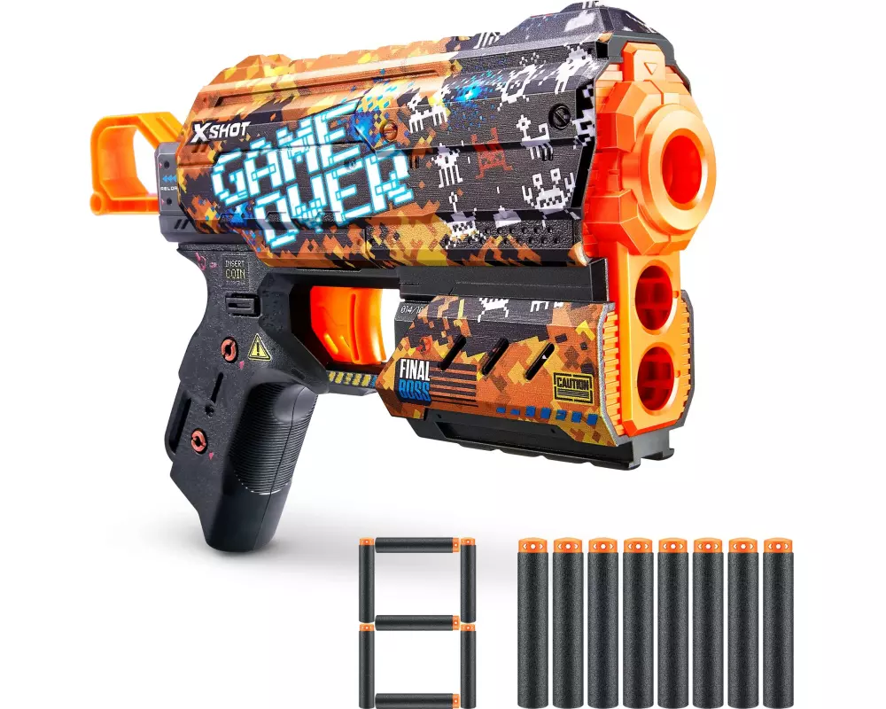 X-Shot Skins Flux Blaster mit Darts Series 1