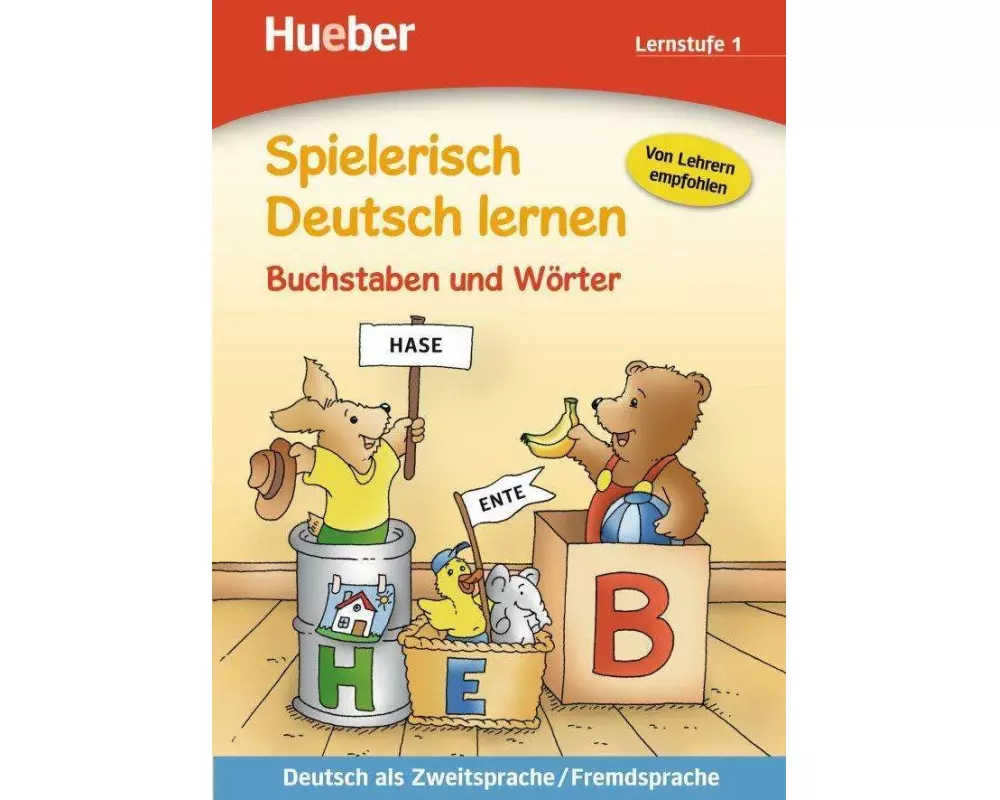 Spielerisch Deutsch lernen Buchstaben und Wörter. Lernstufe 1
