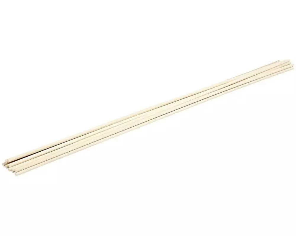 Creativ Company Holzkleinteile Holzspiess Ø 6 mm, 60 cm, 10 Stück