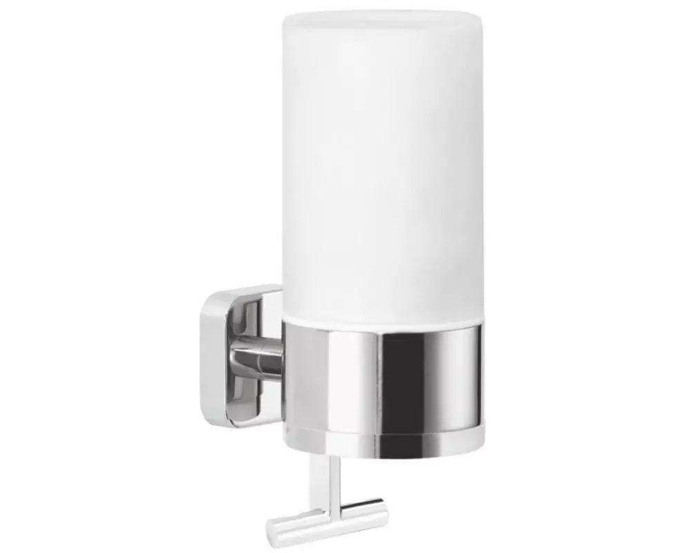 tesa Seifenspender Elegaant 230 ml, Silber/Weiss