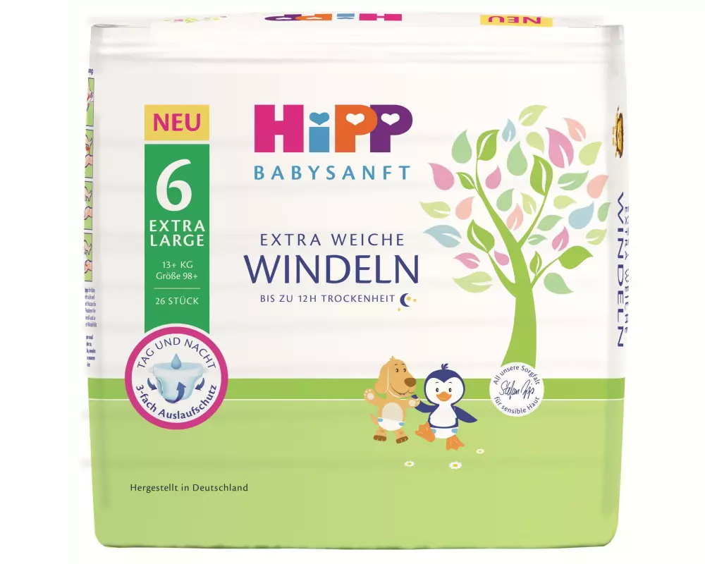 HIPP Windeln Babysanft XL Grösse 6