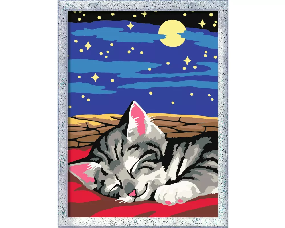 Ravensburger Malen nach Zahlen Träumende Katze