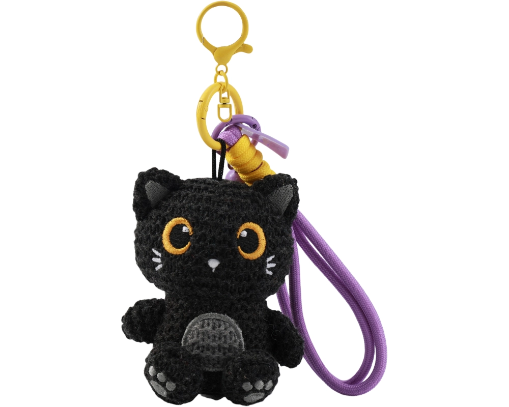 I-TOTAL Schlüsselanhänger gehäkelt XL3442 Black Cat