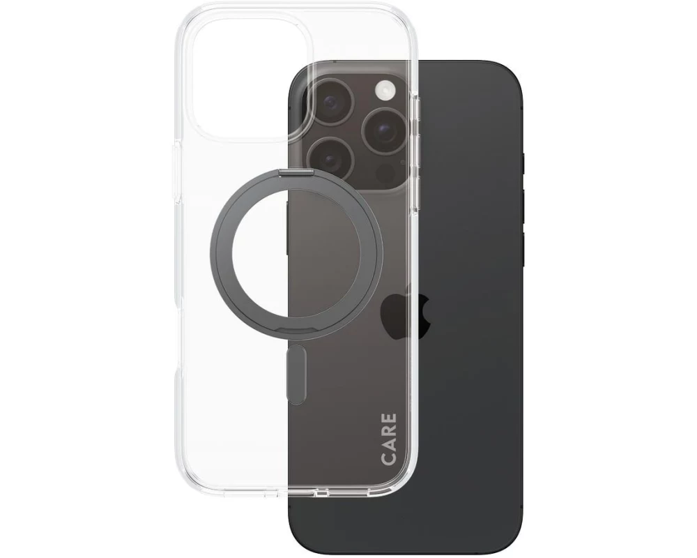 CARE Back Cover Feature Kickstand iPhone 16 Pro Max Schwarz