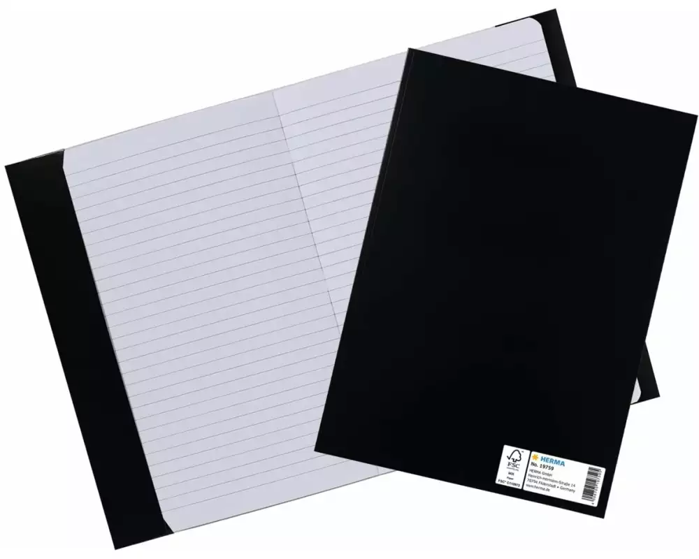 HERMA Einbandpapier A5 Schwarz