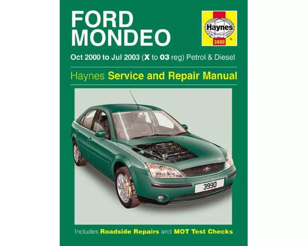 Ford Mondeo Petrol & Diesel (Oct 00 - Jul 03) Haynes Repair Manual