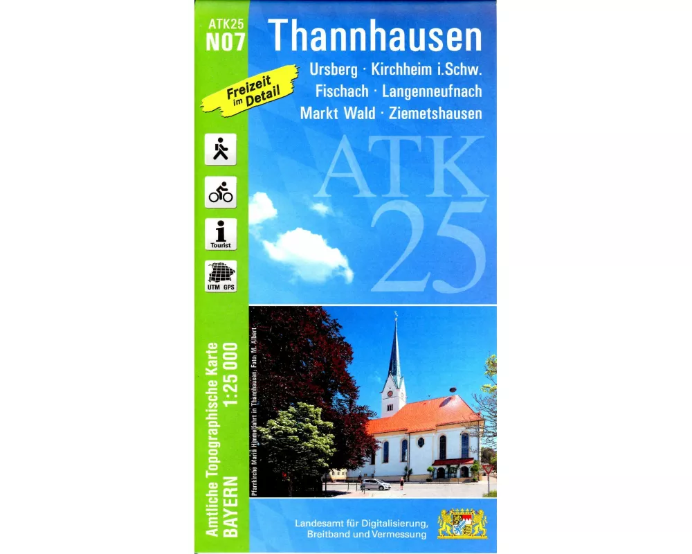 ATK25-N07 Thannhausen (Amtliche Topographische Karte 1:25000)
