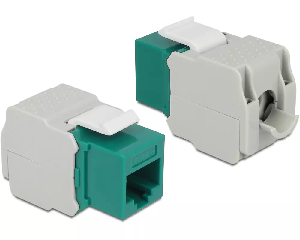Delock Keystone-Modul RJ-45 Cat.6, UTP Grün