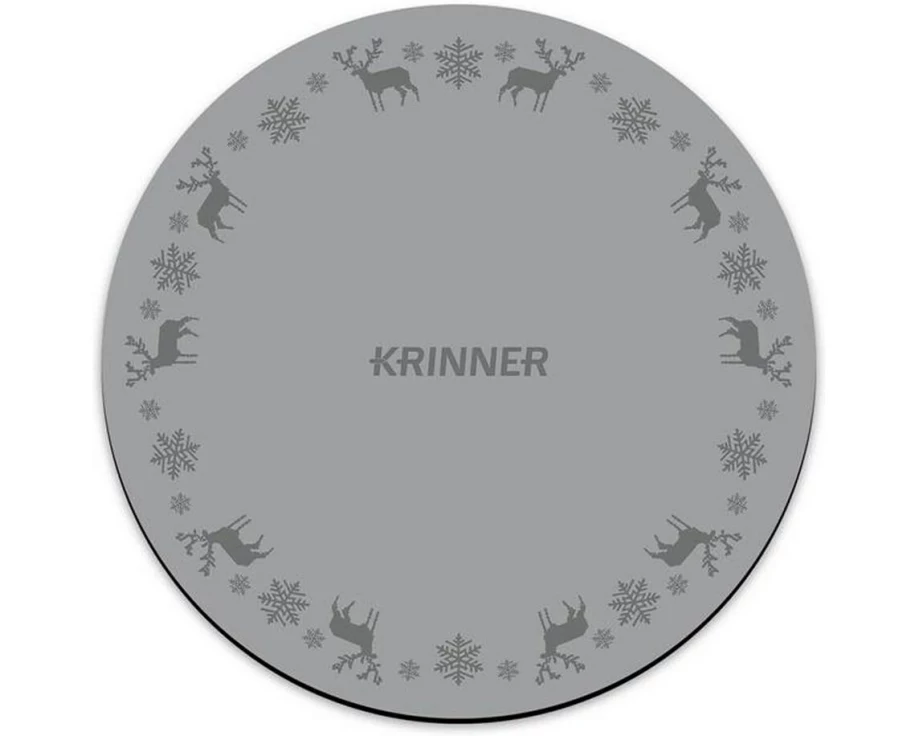 Krinner Christbaumdecke rund, Grau Ø 60 cm