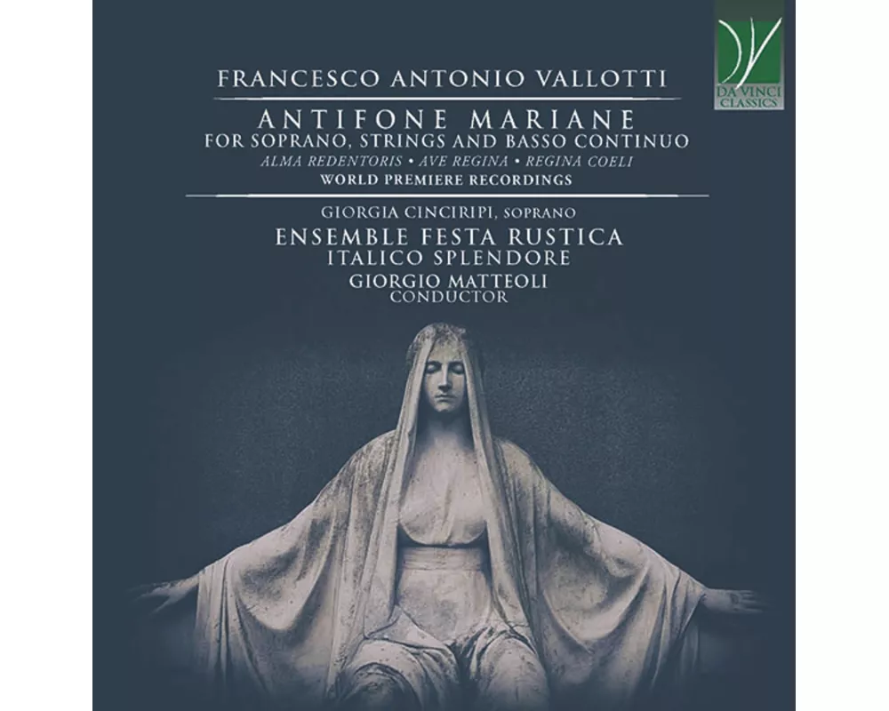 Antifone Mariane,for Soprano,Strings and B.C